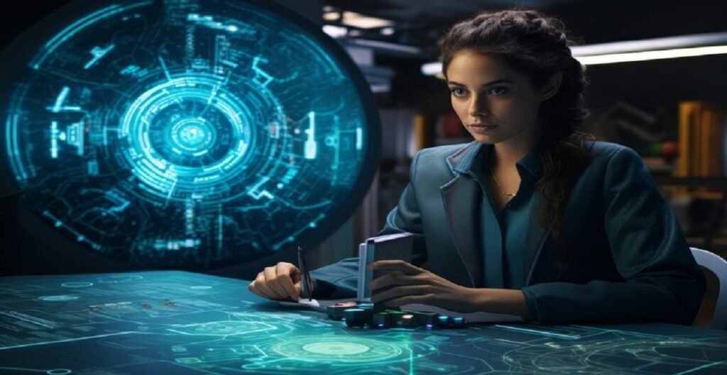 futuristic business scene with ultra modern ambiance 23 2151003805