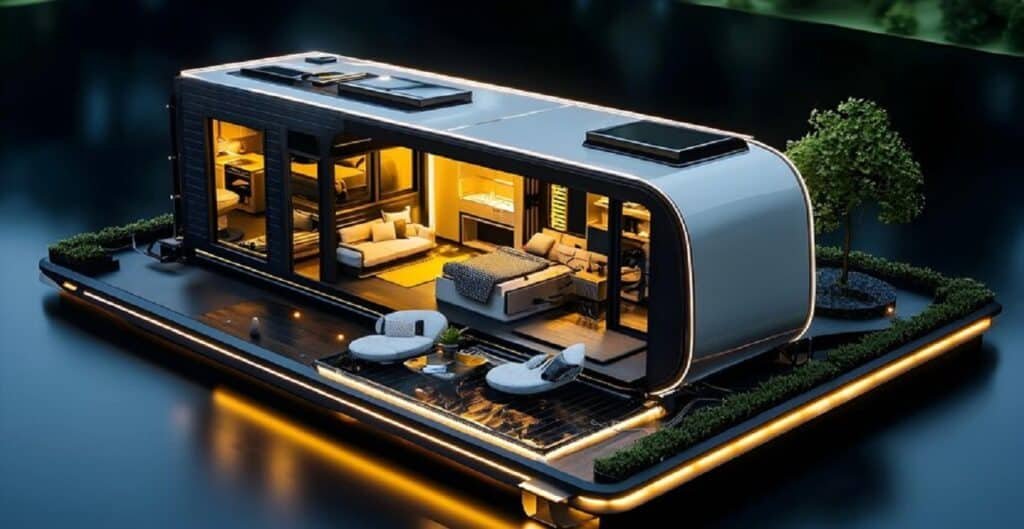 tiny house floor plan with 3d model optimized small living spaces with multifunctional areas idea24club style 994764 230380